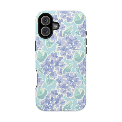 Nantucket Hydrangea MagSafe Tough Case iPhone 16 Plus Matte