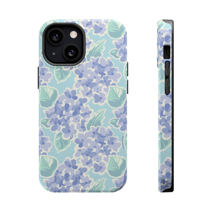 Nantucket Hydrangea MagSafe Tough Case iPhone 13 Mini Glossy