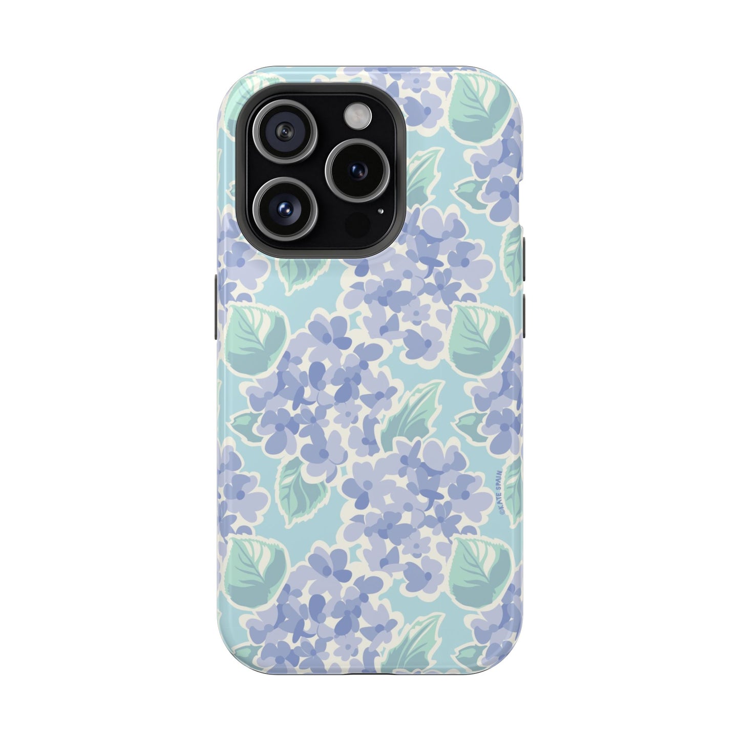 Nantucket Hydrangea MagSafe Tough Case iPhone 15 Pro Glossy