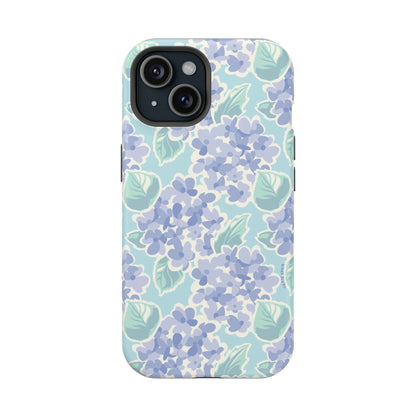 Nantucket Hydrangea MagSafe Tough Case iPhone 15 Matte