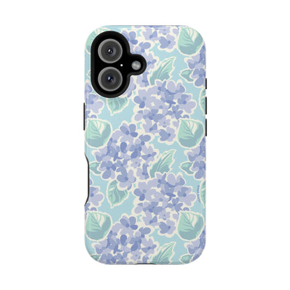 Nantucket Hydrangea MagSafe Tough Case iPhone 16 Glossy