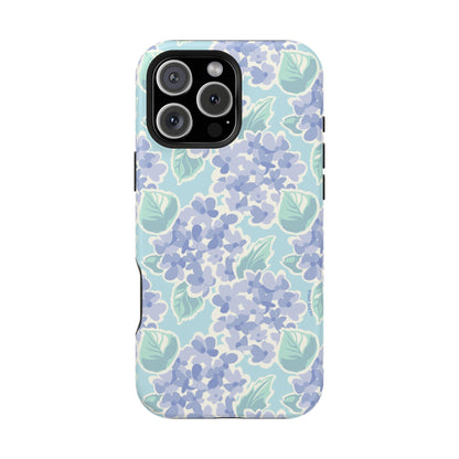 Nantucket Hydrangea MagSafe Tough Case iPhone 16 Pro Max Matte