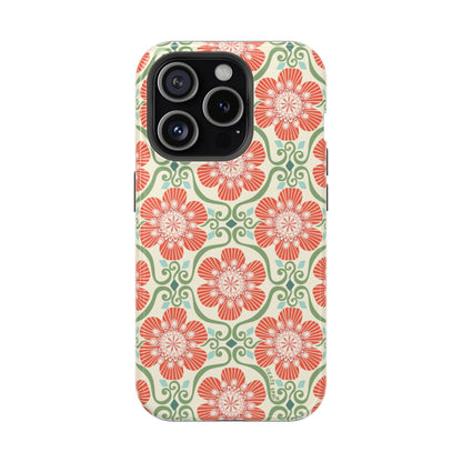 Barcelona Flowers iPhone MagSafe Case iPhone 15 Pro Glossy