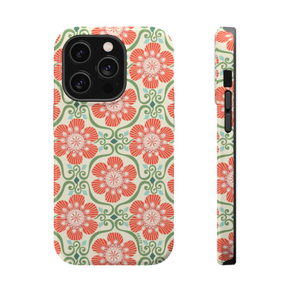 Barcelona Flowers iPhone MagSafe Case iPhone 14 Pro Glossy