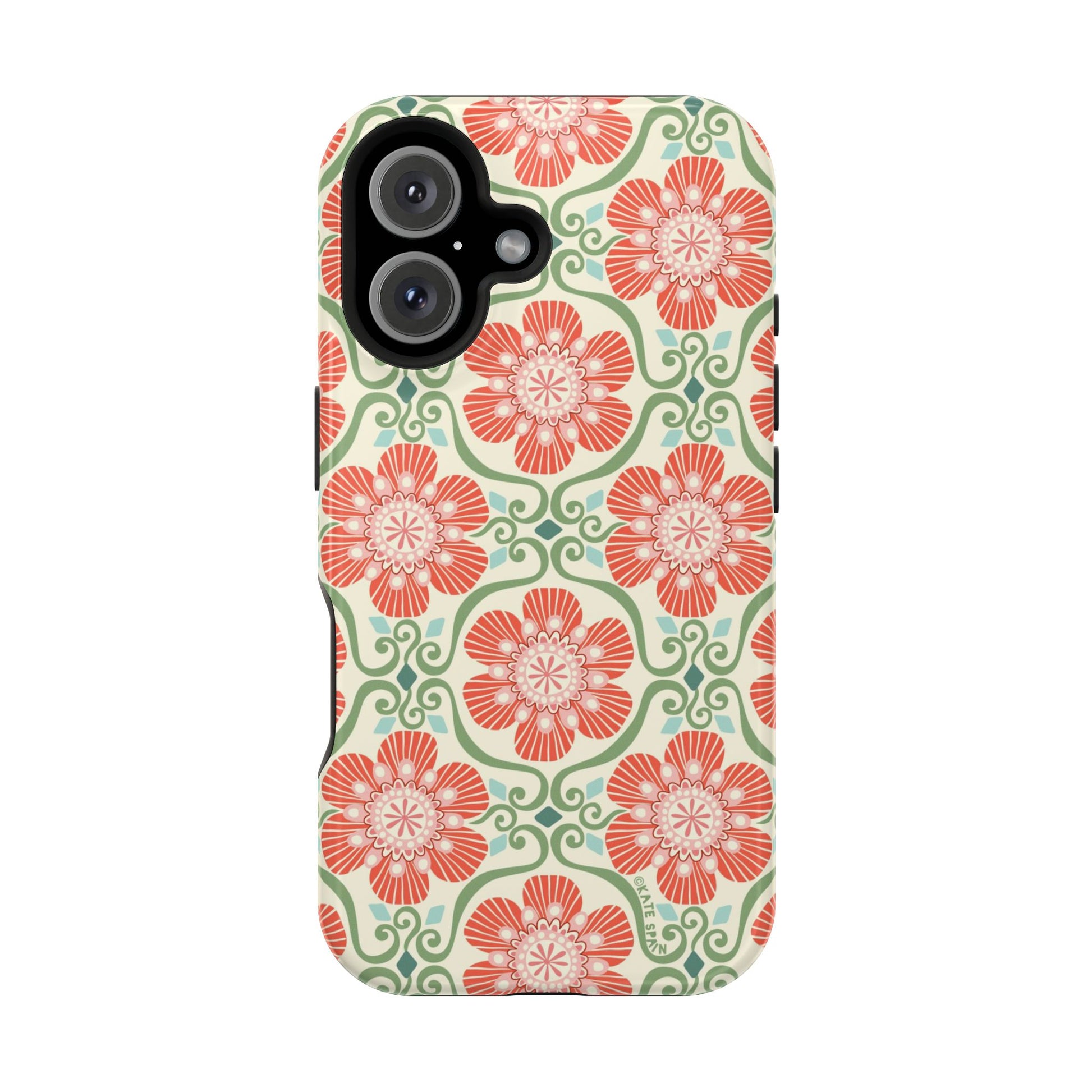 Barcelona Flowers iPhone MagSafe Case iPhone 16 Glossy