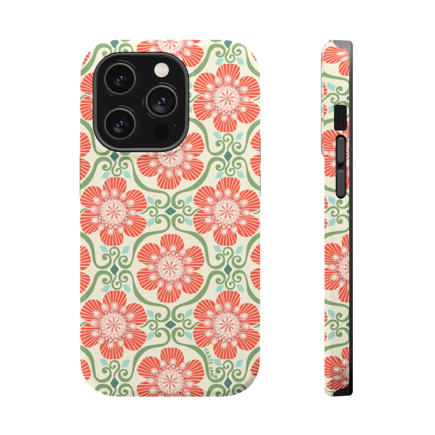 Barcelona Flowers iPhone MagSafe Case iPhone 14 Pro Matte