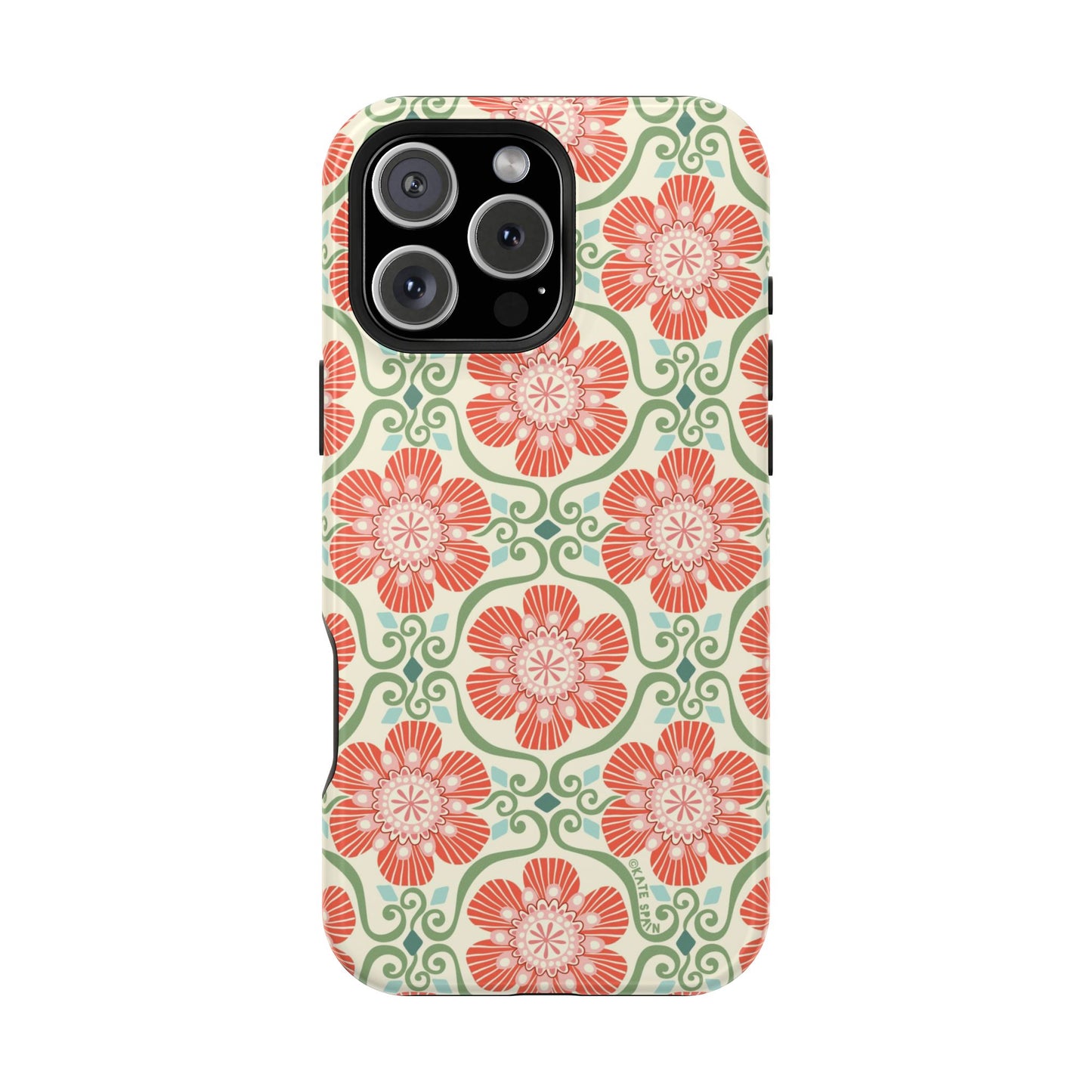 Barcelona Flowers iPhone MagSafe Case iPhone 16 Pro Max Glossy