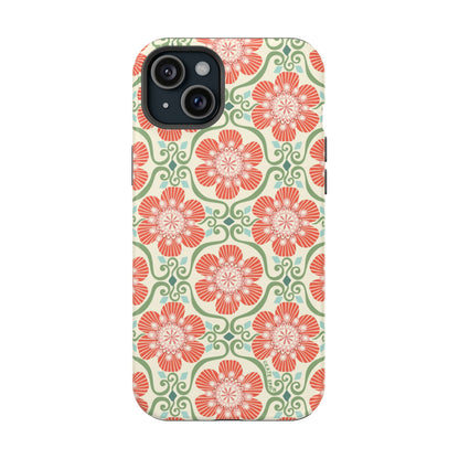 Barcelona Flowers iPhone MagSafe Case iPhone 15 Plus Matte