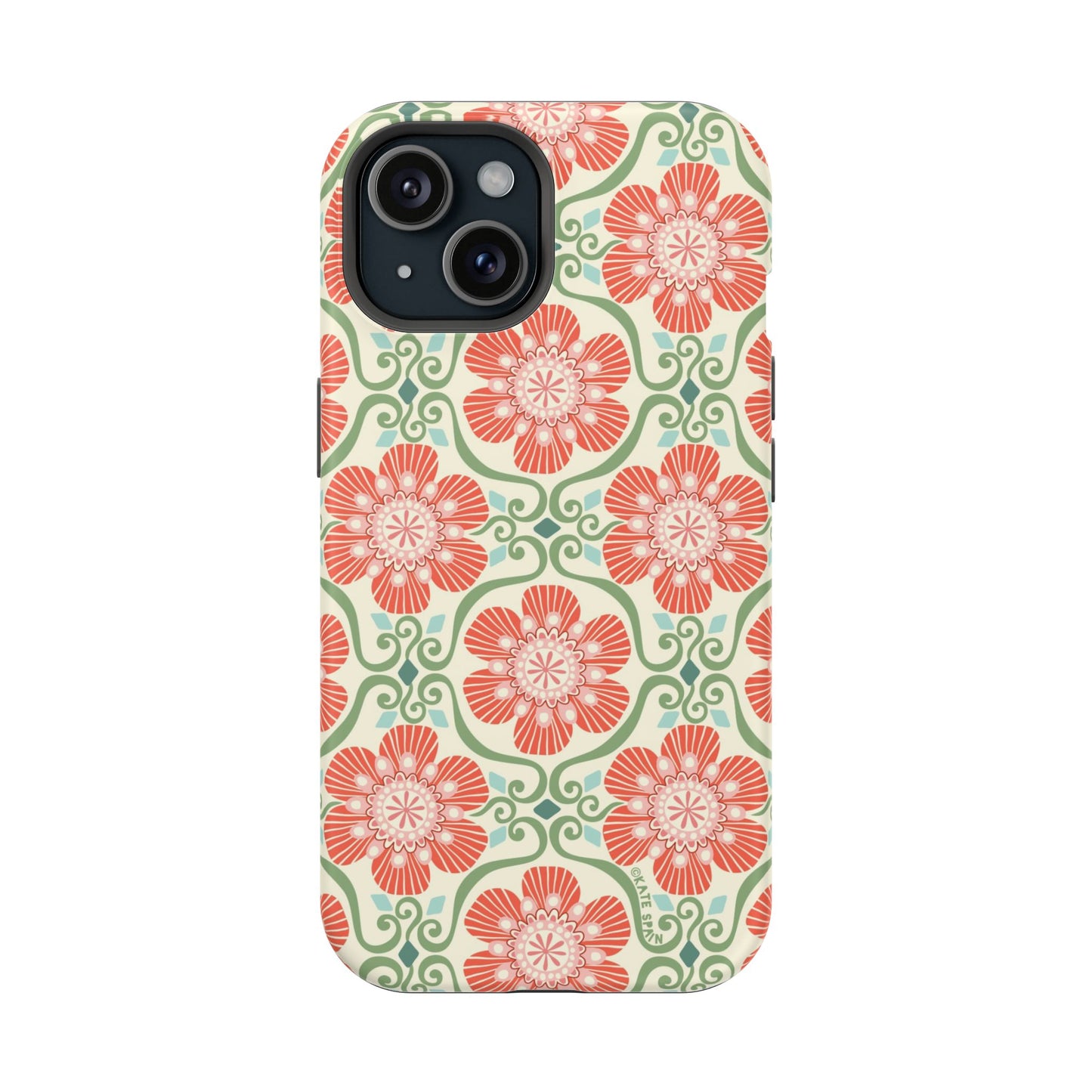 Barcelona Flowers iPhone MagSafe Case iPhone 15 Matte