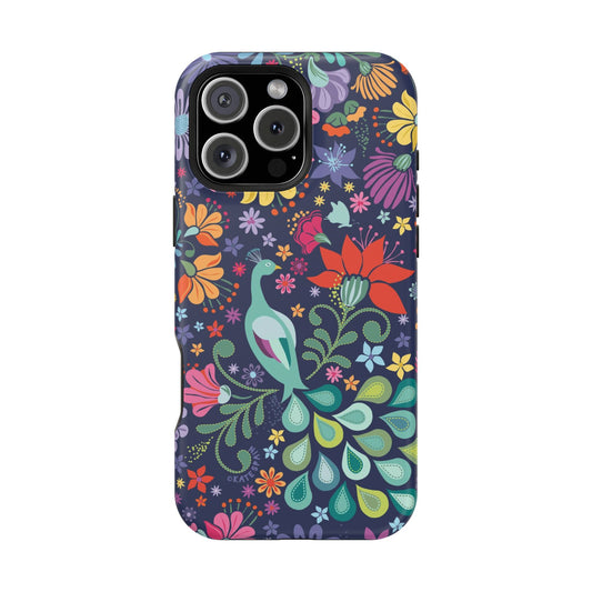 Peacock Sanctuary iPhone MagSafe Tough Case iPhone 16 Pro Max Matte