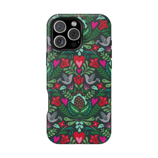 Rosemaling iPhone MagSafe Tough Case iPhone 16 Pro Max Matte