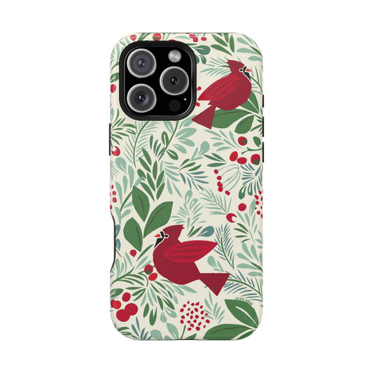 Birds and Berries iPhone MagSafe Tough Case iPhone 16 Pro Max Matte