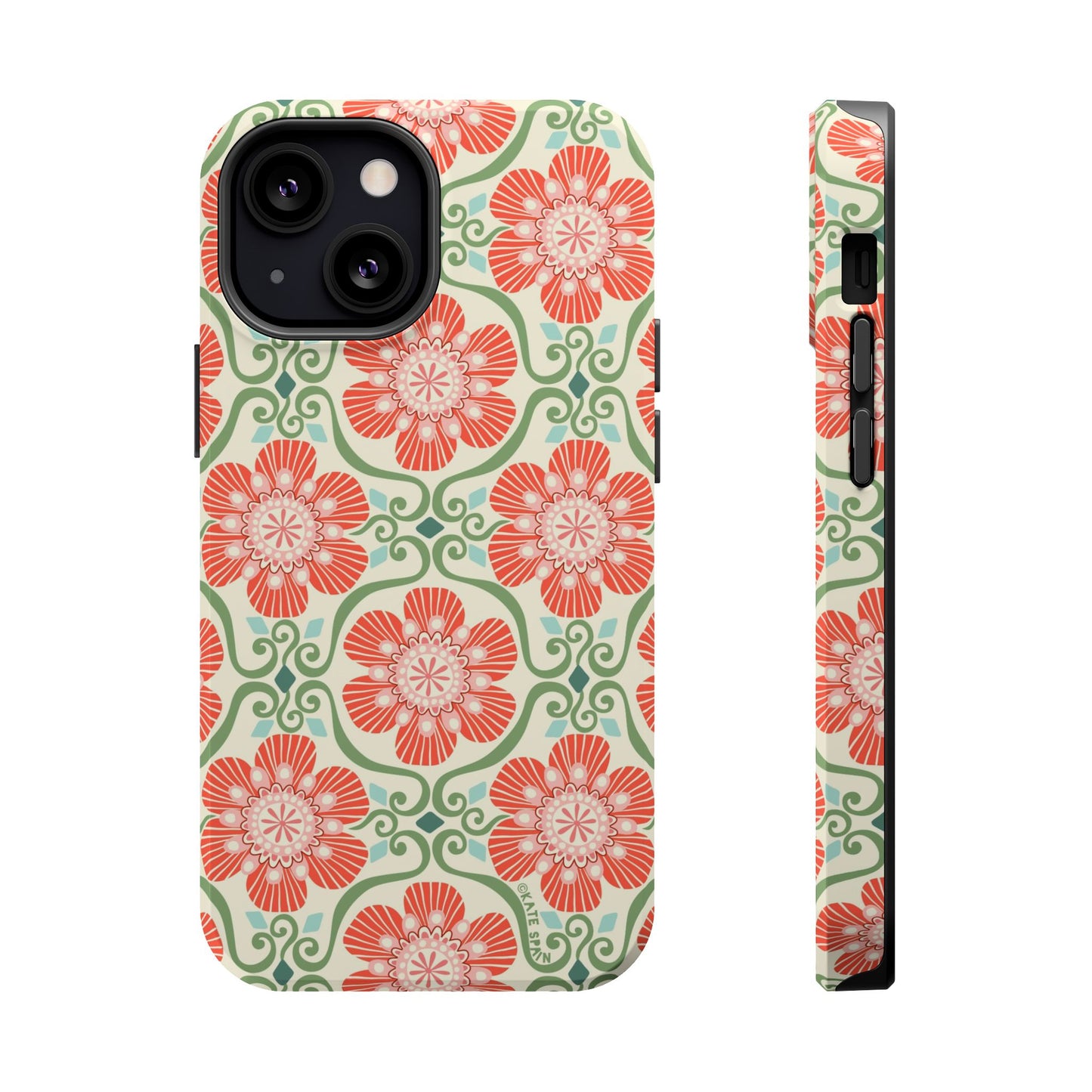 Barcelona Flowers iPhone MagSafe Case iPhone 13 Mini Glossy