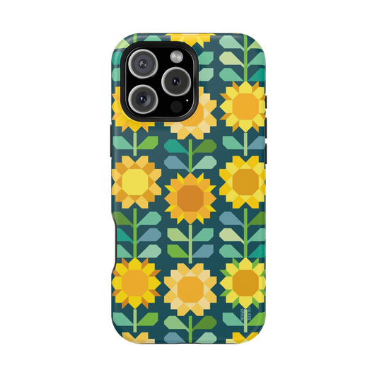 Sunflowers iPhone MagSafe Tough Case iPhone 16 Pro Max Matte