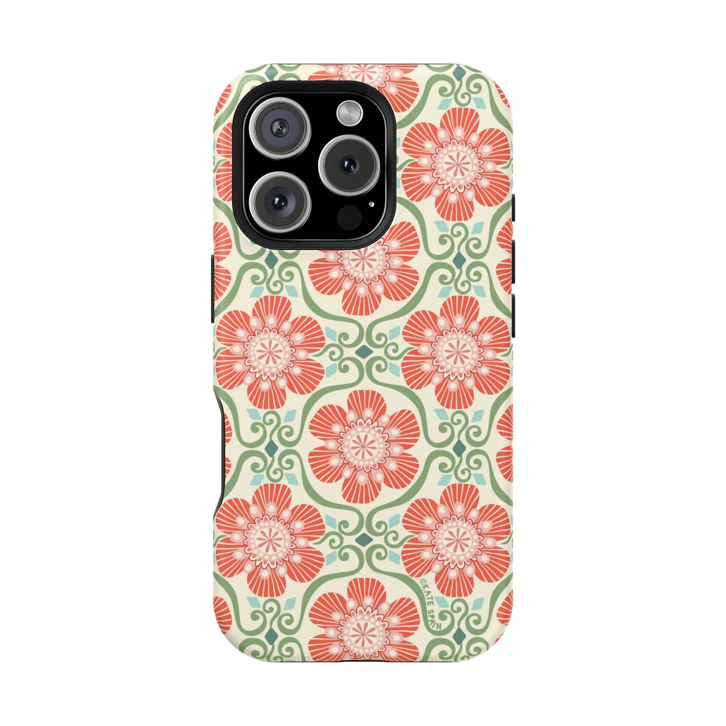 Barcelona Flowers iPhone MagSafe Case iPhone 16 Pro Matte