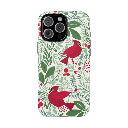 Birds and Berries iPhone Tough Case iPhone 16 Pro Max Matte