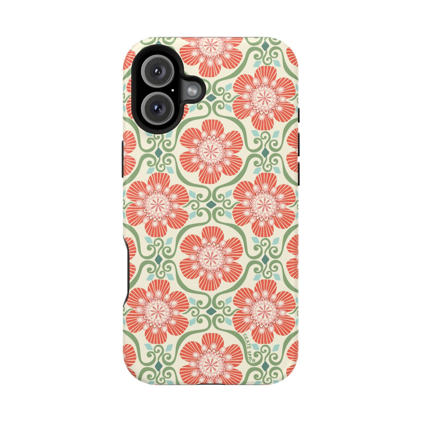 Barcelona Flowers iPhone MagSafe Case iPhone 16 Plus Matte