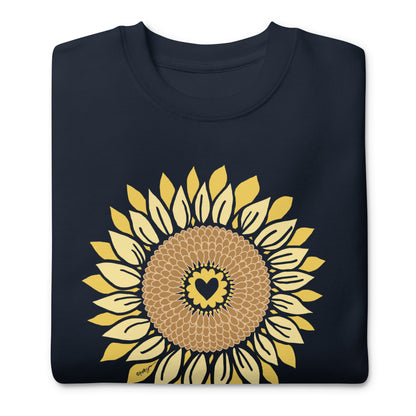 Sunflowers in My Heart Crewneck Sweatshirt